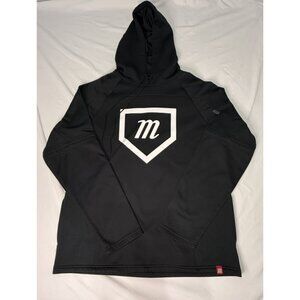 Marucci Homeplate Baseball Hoodie Men's LARGE Black Long Sleeve